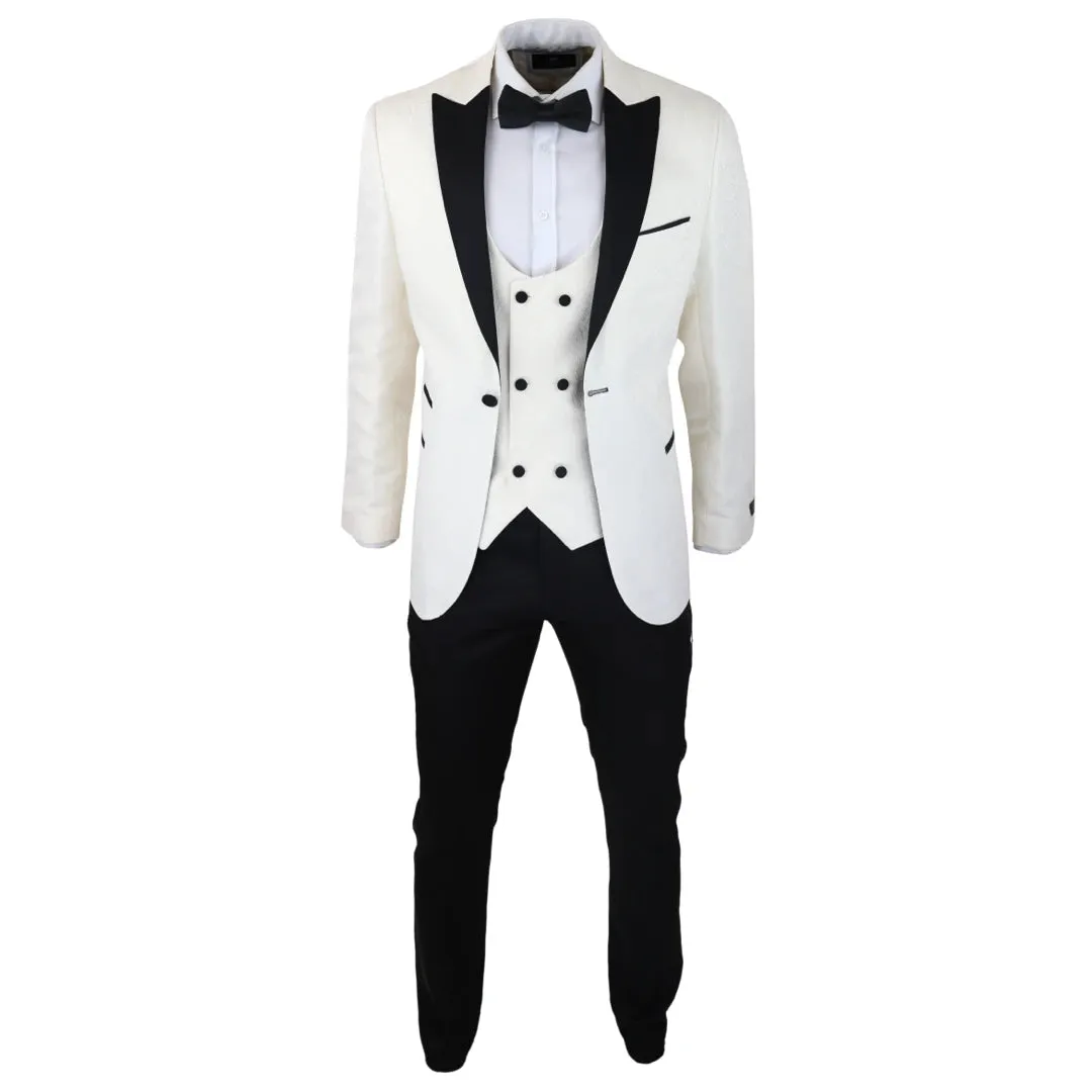 Formal Men's Suits Slim Fit 3 Pieces Peak Lapel Tuxedos (Blazer+Vest+ Pant) sold by Mens Event Wear product image thumbnail 2