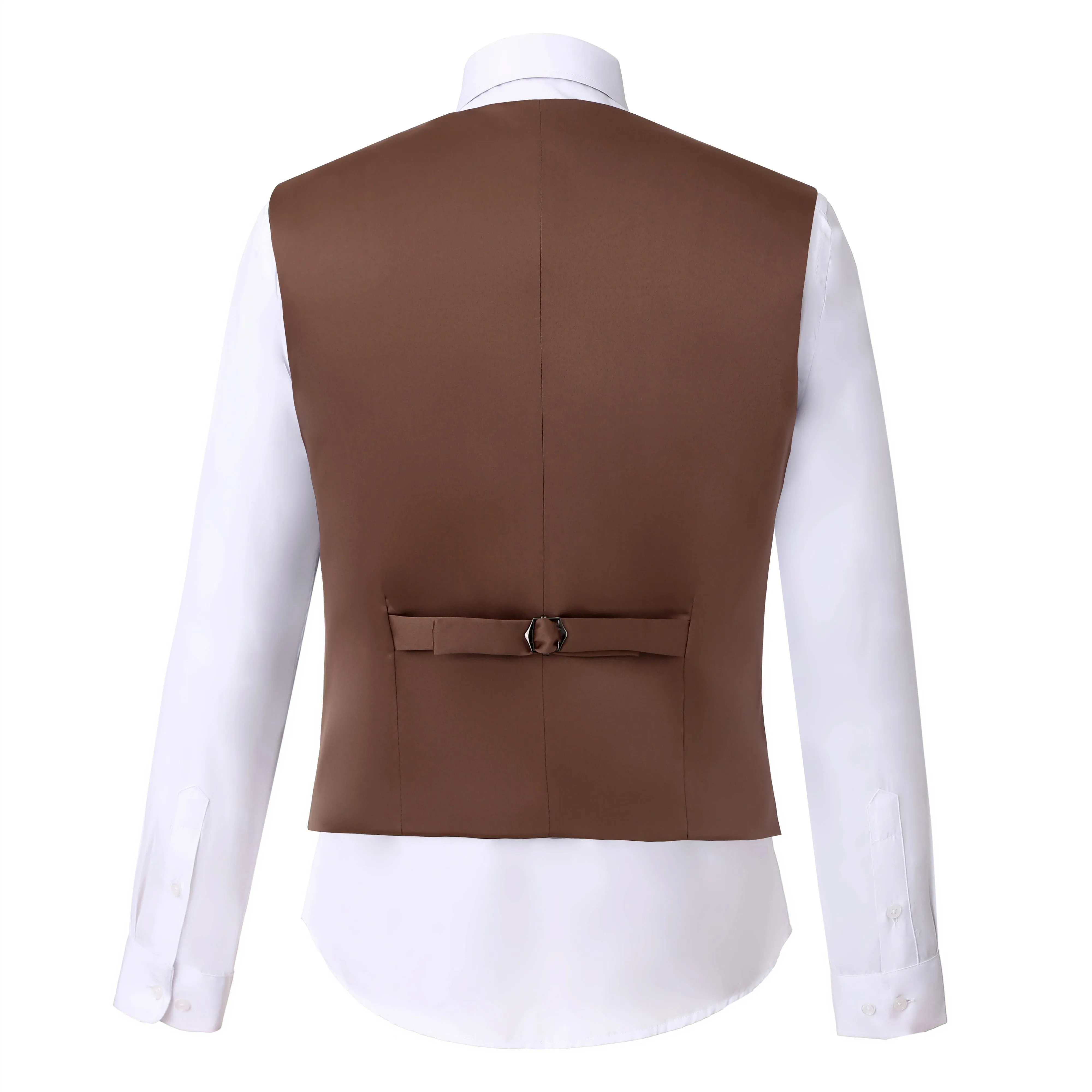 Men's 3 Pieces Formal Plaid Notch Lapel Suit (Blazer+Vest+Pants) sold by Mens Event Wear product image thumbnail 5