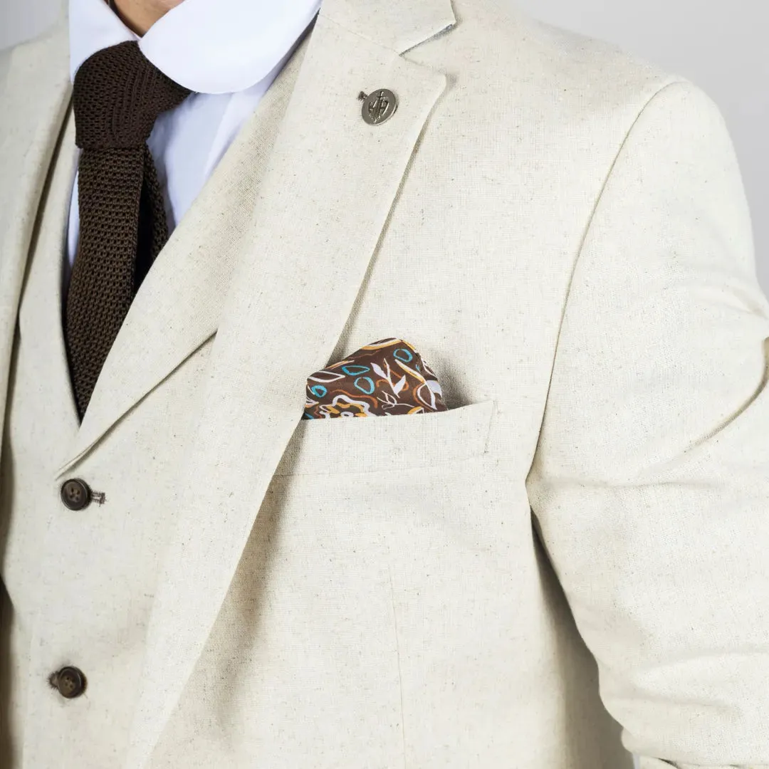 Formal 3 Pieces Mens Suit Flat Linen Notch Lapel Suit(Blazer+Vest+Pants) sold by Mens Event Wear product image thumbnail 4