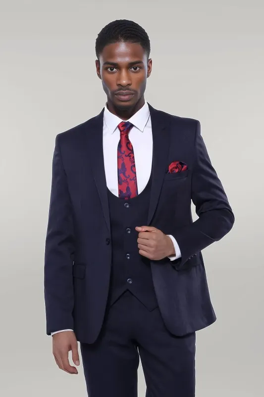 Fashion Men's 3 Pieces Flat Peak Lapel Tuxedos For Party (Blazer+vest+Pants) sold by Mens Event Wear