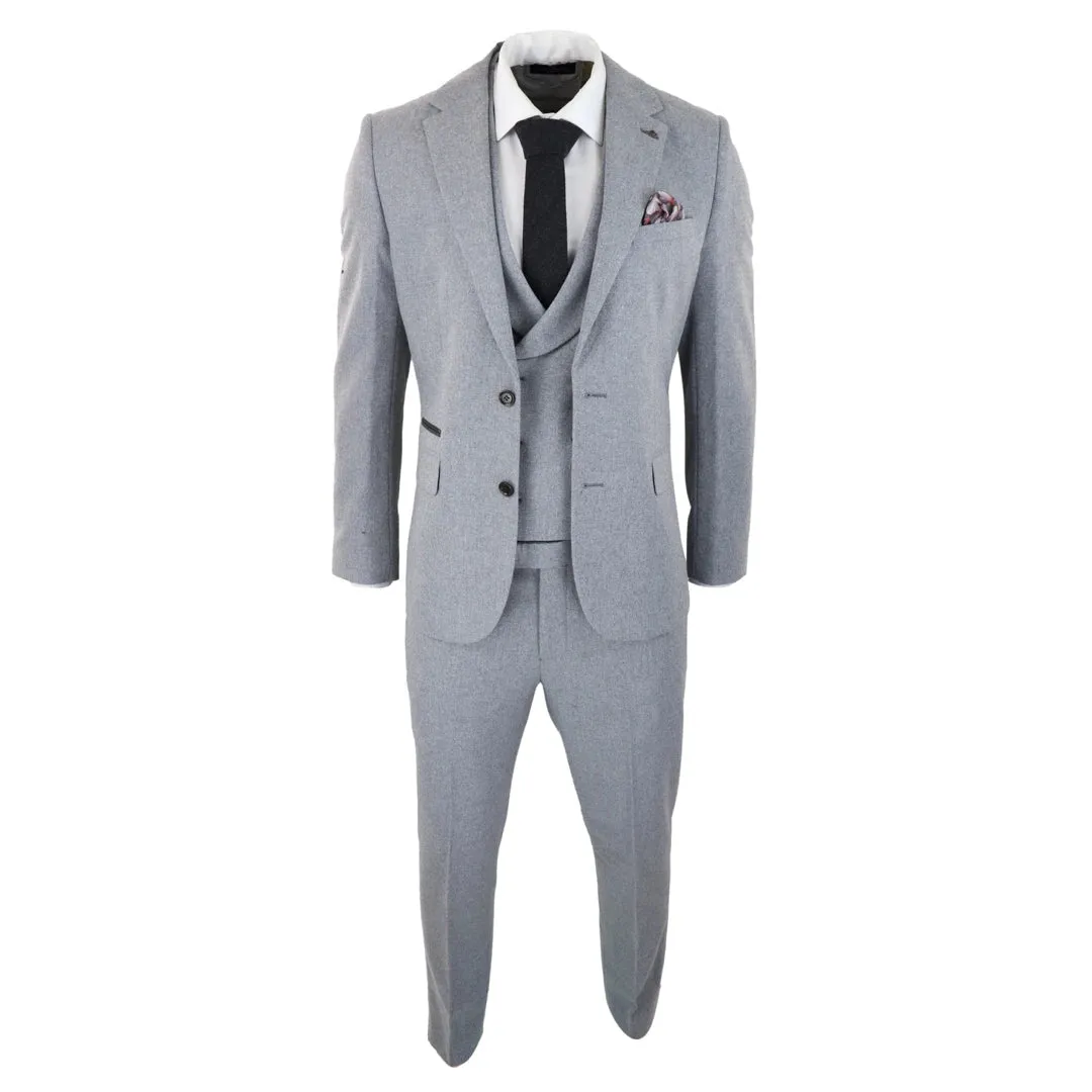 Men's Casual 3 Pieces Mens Suit Tweed Notch Lapel Tuxedos (Blazer+vest+Pants) sold by Mens Event Wear product image thumbnail 5