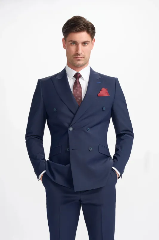 Formal 2 Pieces Mens Suit Flat Peak Lapel Tuxedos For Wedding (Blazer+Pants) sold by Mens Event Wear