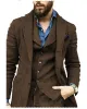 Fashion 3 Pieces Mens Suit Herringbone Notch Lapel For Wedding (Blazer+vest+Pants) sold by Mens Event Wear