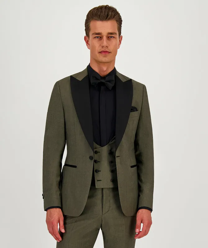 Formal Men's Suits Slim Fit 3 Pieces Peak Lapel Tuxedos For Prom(Blazer+Vest+ Pant) sold by Mens Event Wear product image thumbnail 5