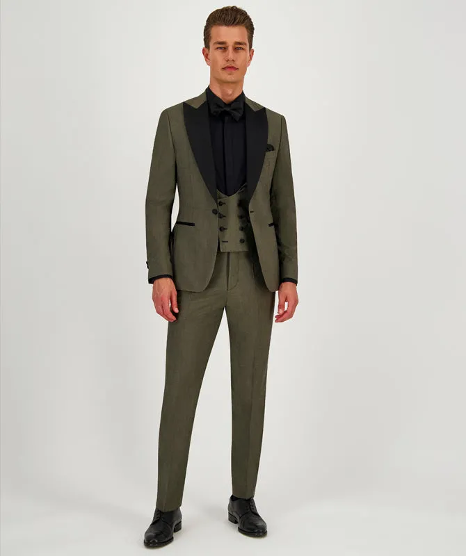 Formal Men's Suits Slim Fit 3 Pieces Peak Lapel Tuxedos For Prom(Blazer+Vest+ Pant) sold by Mens Event Wear product image thumbnail 4