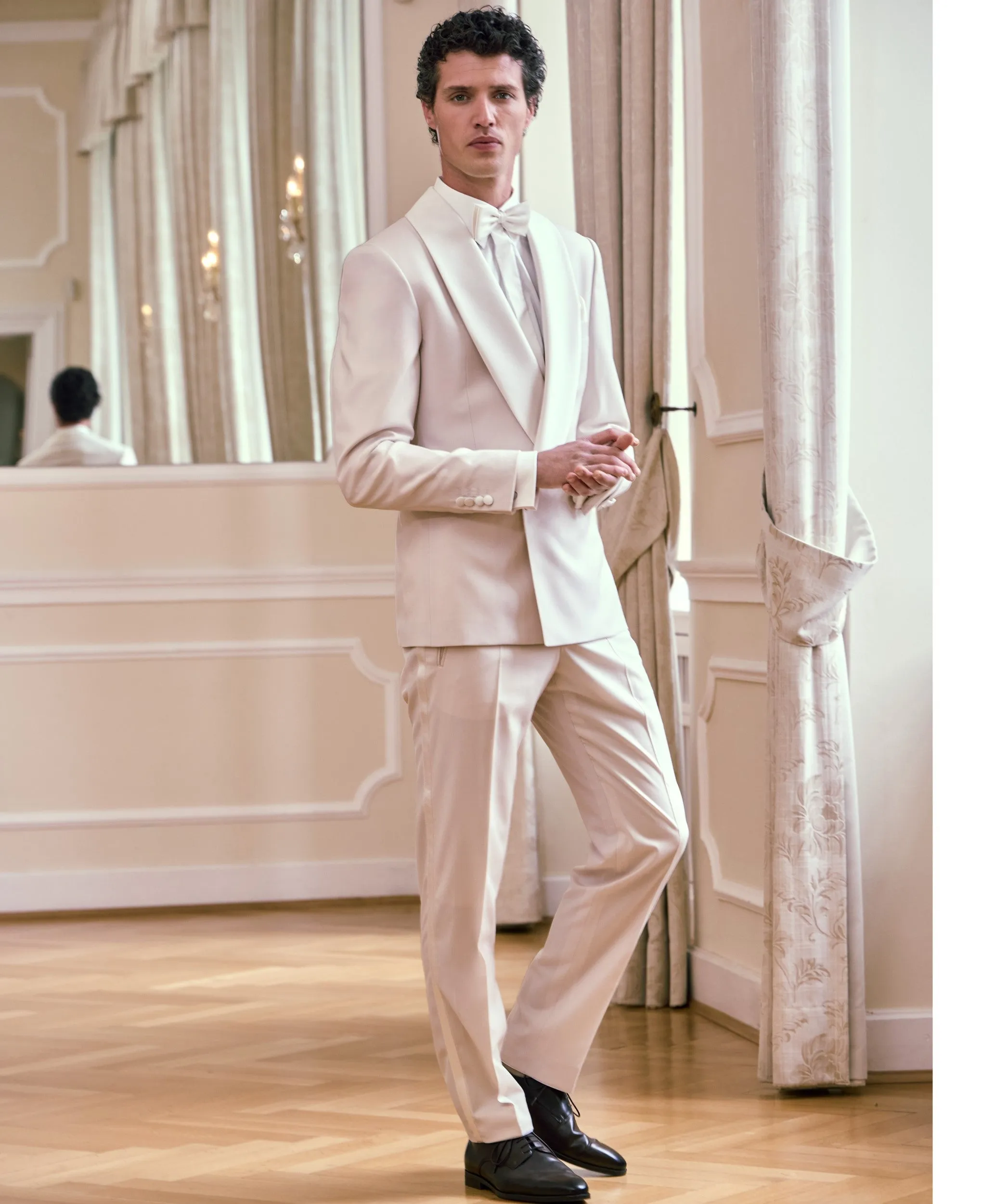 Fashionable Men's 2-piece Suit Shawl Collar Wedding Suit (Blazer+Pants) sold by Mens Event Wear product image thumbnail 2