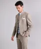 Classic 3 Piece Men's Slim Fit Solid Color Stand Collar Wedding Suit (Blazer+vest+Pants) sold by Mens Event Wear