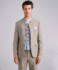 Classic 3 Piece Men's Slim Fit Solid Color Stand Collar Wedding Suit (Blazer+vest+Pants) sold by Mens Event Wear