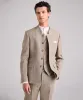Classic 3 Piece Men's Slim Fit Solid Color Stand Collar Wedding Suit (Blazer+vest+Pants) sold by Mens Event Wear