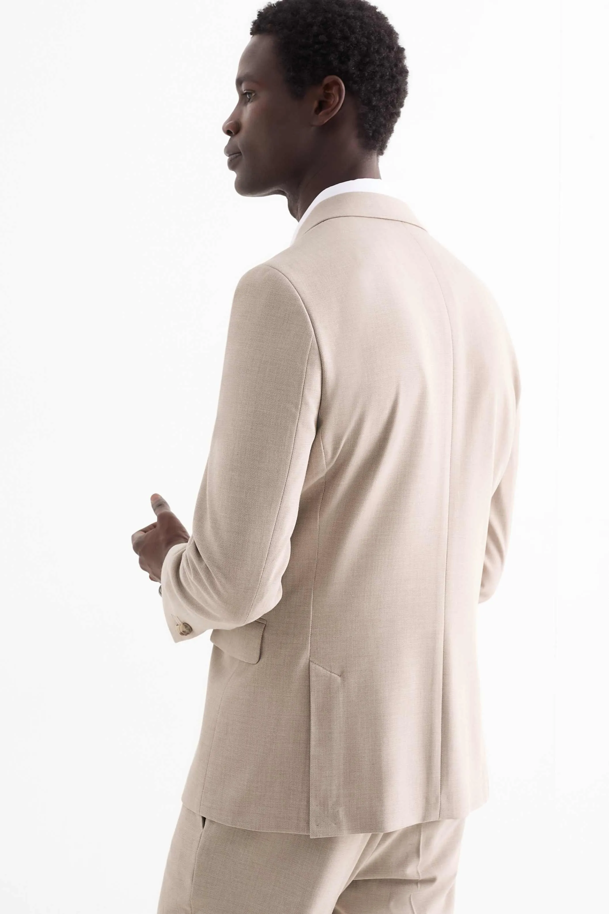 Casual 2 Piece Men's Suit Flat Notched Wedding Lapel (Blazer + Pants) sold by Mens Event Wear product image thumbnail 2