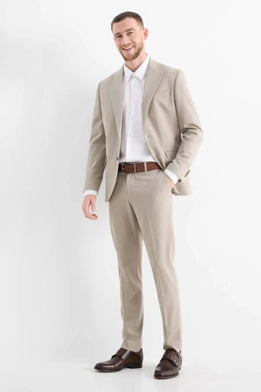 Fashion 2 Piece Men's Suit Flat Peak Wedding Lapel (Blazer + Pants) sold by Mens Event Wear product image thumbnail 3