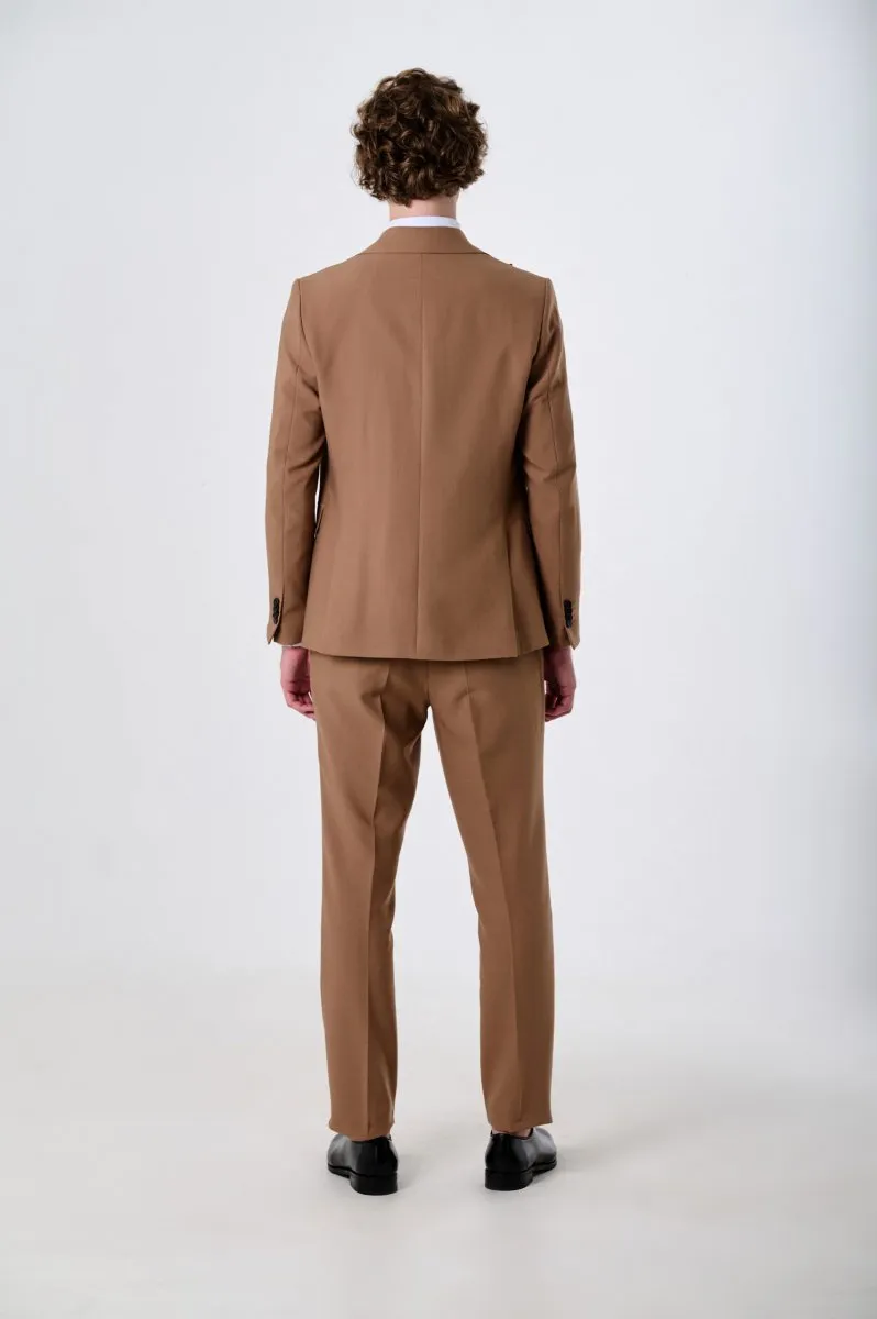 Fashion Men's 3 Pieces Flat Peak Lapel Tuxedos For Party (Blazer+vest+Pants) sold by Mens Event Wear product image thumbnail 3