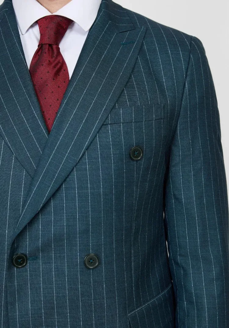 Formal Men's 2 Pieces Mens Suit Peak Lapel Striped Tuxedos (Blazer+Pants) sold by Mens Event Wear product image thumbnail 2