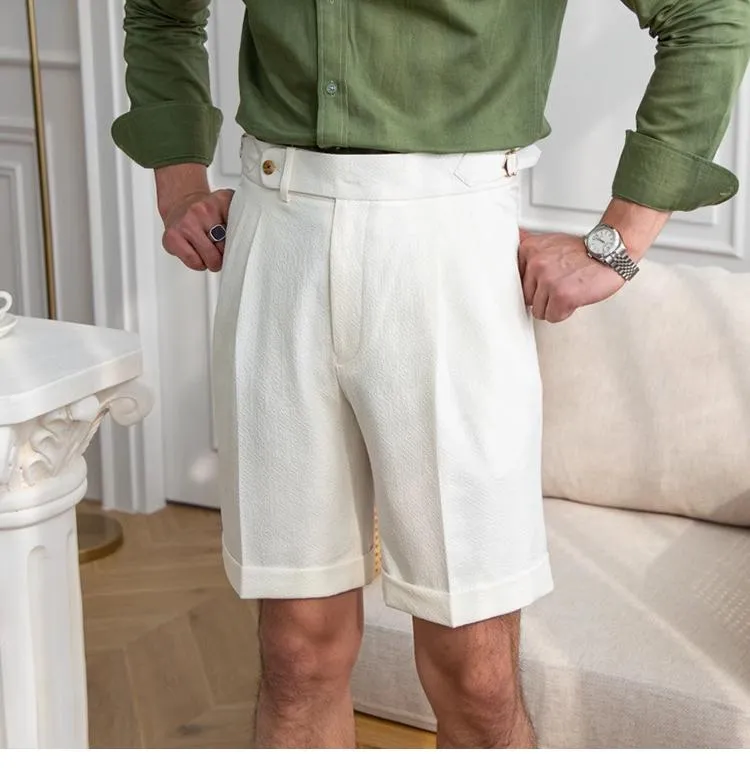 Casual Men's Short Pants Cotton Linen For Wedding sold by Mens Event Wear product image thumbnail 3