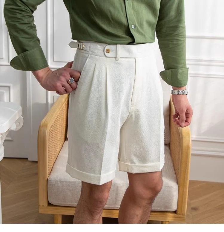Casual Men's Short Pants Cotton Linen For Wedding sold by Mens Event Wear product image thumbnail 2