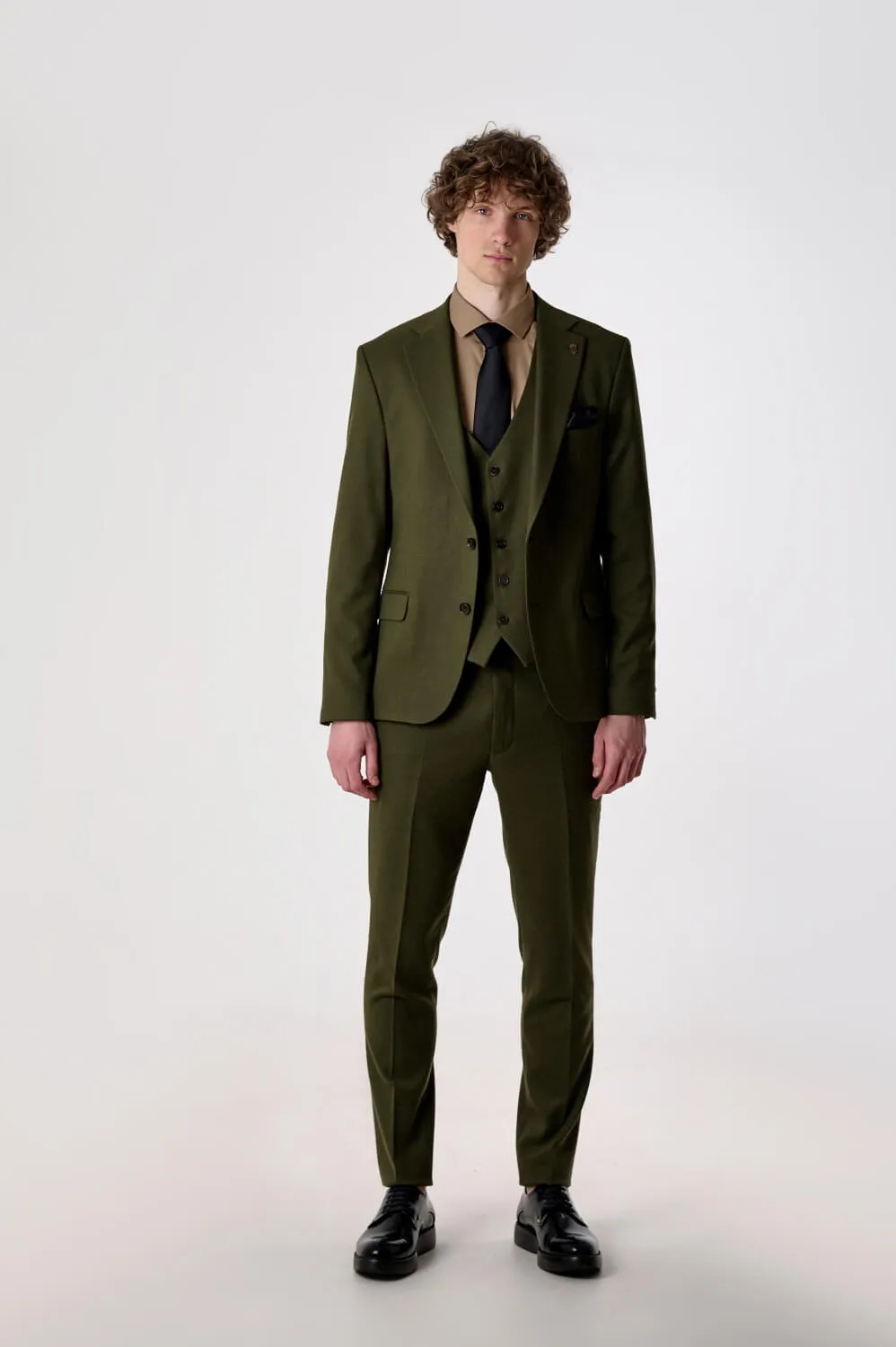 Business Men's 3 Pieces Flat Notch Lapel Tuxedos For Party (Blazer+vest+Pants) sold by Mens Event Wear product image thumbnail 3