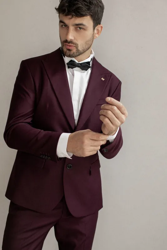 Fashion 2 Piece Men's Suit Flat Peak Wedding Lapel (Blazer + Pants) sold by Mens Event Wear