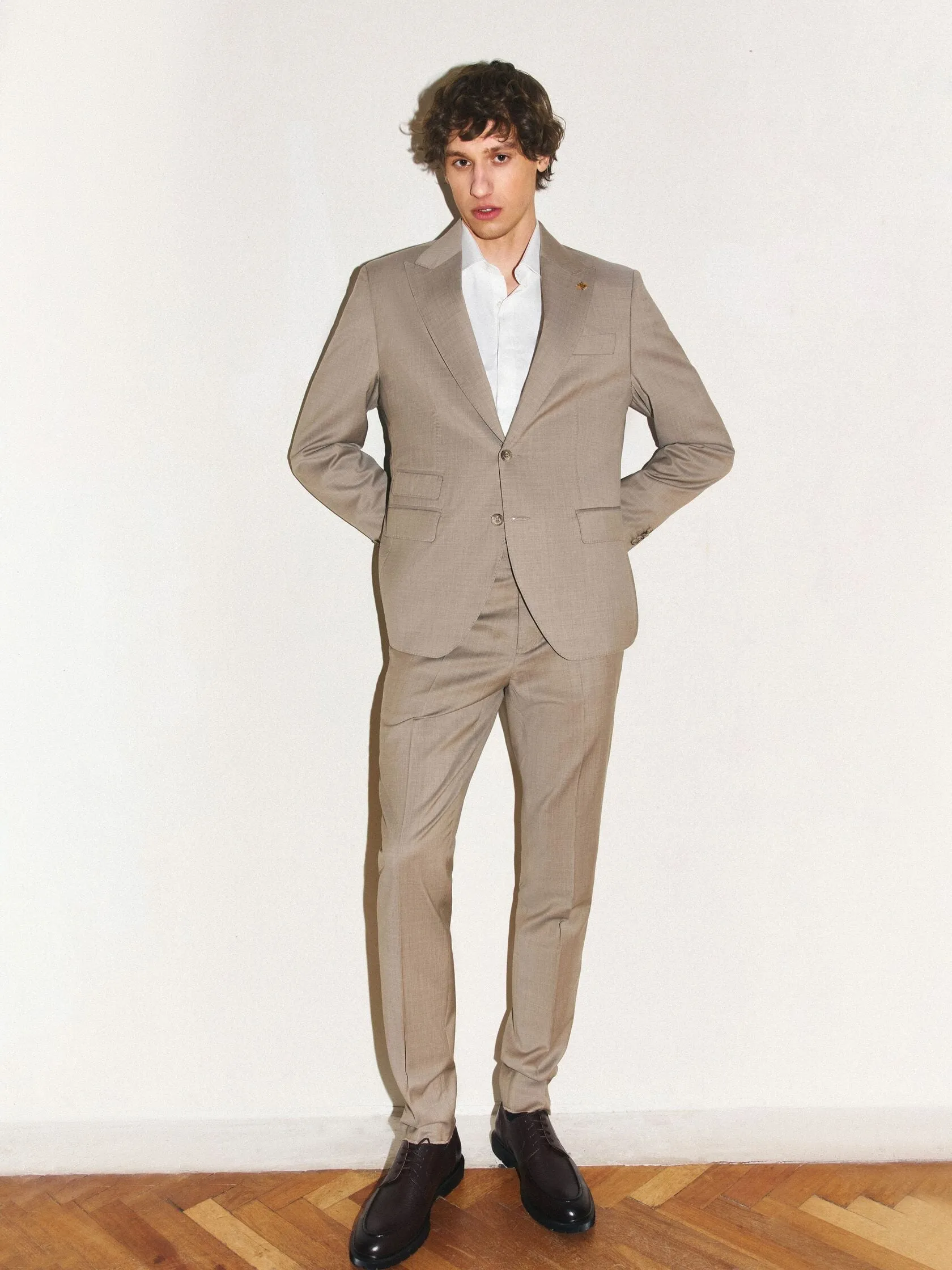 Fashion 2 Piece Men's Suit Flat Peak Wedding Lapel (Blazer + Pants) sold by Mens Event Wear