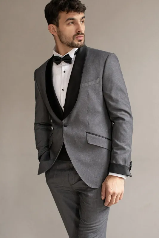 Fashionable Men's 2-piece Suit Velvet Shawl Lapel Wedding Suit (Blazer+Pants) sold by Mens Event Wear