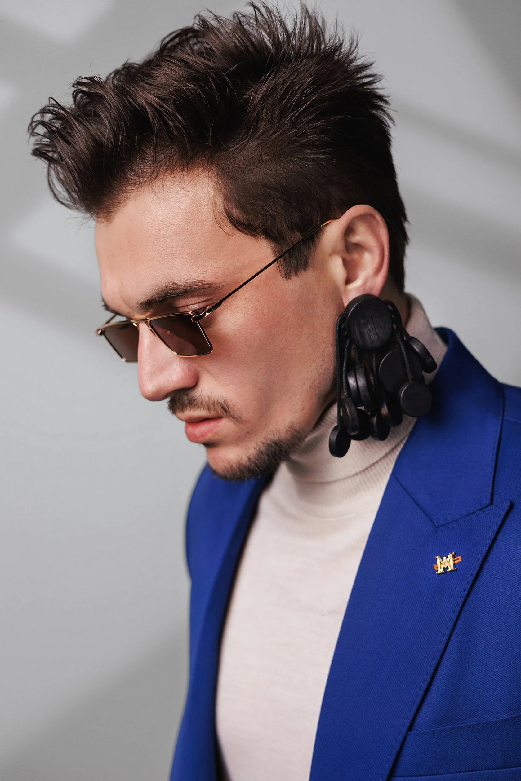 Fashion 2 Piece Men's Suit Flat Peak Wedding Lapel (Blazer + Pants) sold by Mens Event Wear product image thumbnail 3