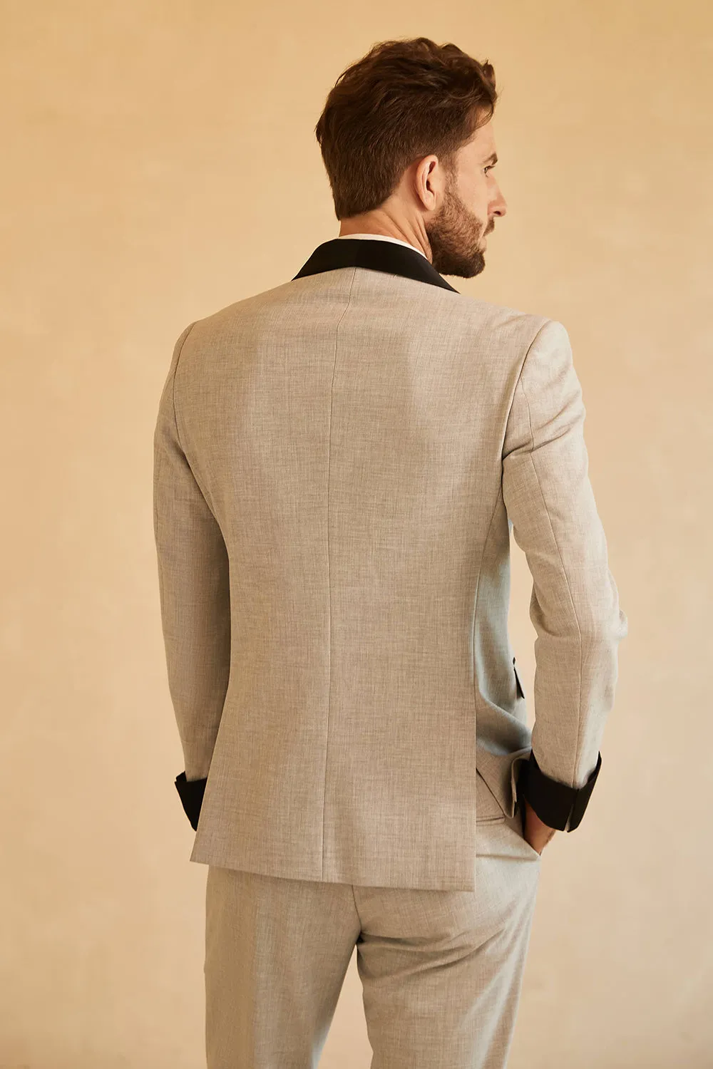 Fashionable Men's 2-piece Suit Shawl Lapel Wedding Suit (Blazer+Pants) sold by Mens Event Wear product image thumbnail 3