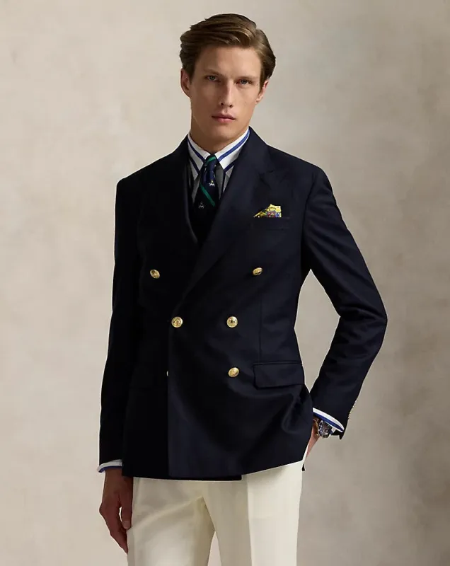 Menseventwear Fashion Men's Slim Fit Peak Lapel Flat Blazer sold by Mens Event Wear