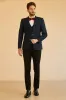 Fashion 3 Pieces Mens Suit Flat Shawl Lapel Tuxedos (Blazer+vest+Pants) sold by Mens Event Wear