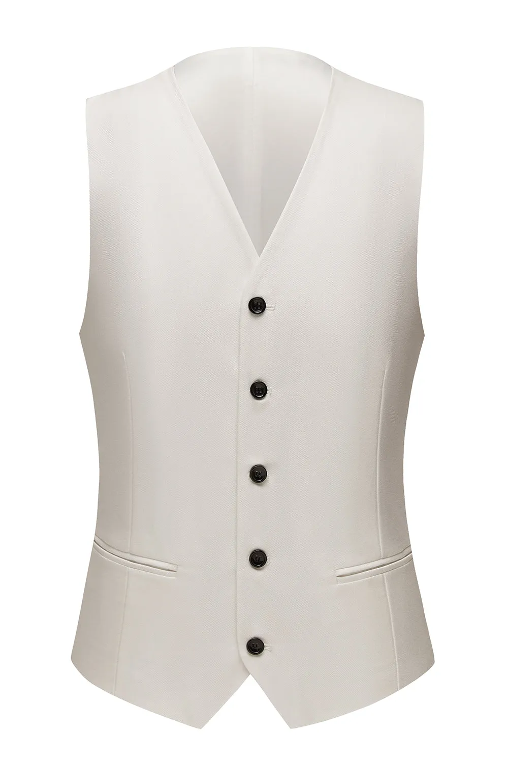 Fashion 3 Pieces Mens Suit Flat Shawl Lapel Tuxedos (Blazer+vest+Pants) sold by Mens Event Wear product image thumbnail 5