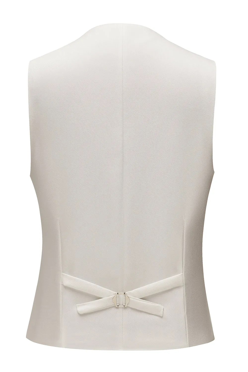 Fashion 3 Pieces Mens Suit Flat Shawl Lapel Tuxedos (Blazer+vest+Pants) sold by Mens Event Wear product image thumbnail 4