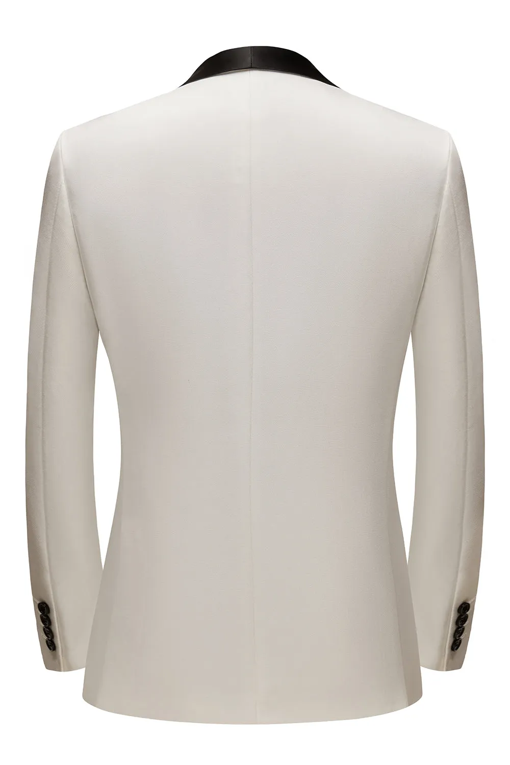 Fashion 3 Pieces Mens Suit Flat Shawl Lapel Tuxedos (Blazer+vest+Pants) sold by Mens Event Wear product image thumbnail 3