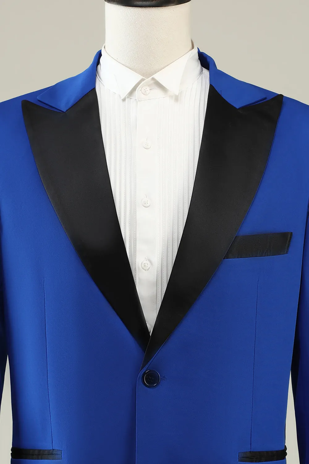 Fashion 2 Piece Men's Suit Flat Peak Wedding Lapel (Blazer + Pants) sold by Mens Event Wear product image thumbnail 3
