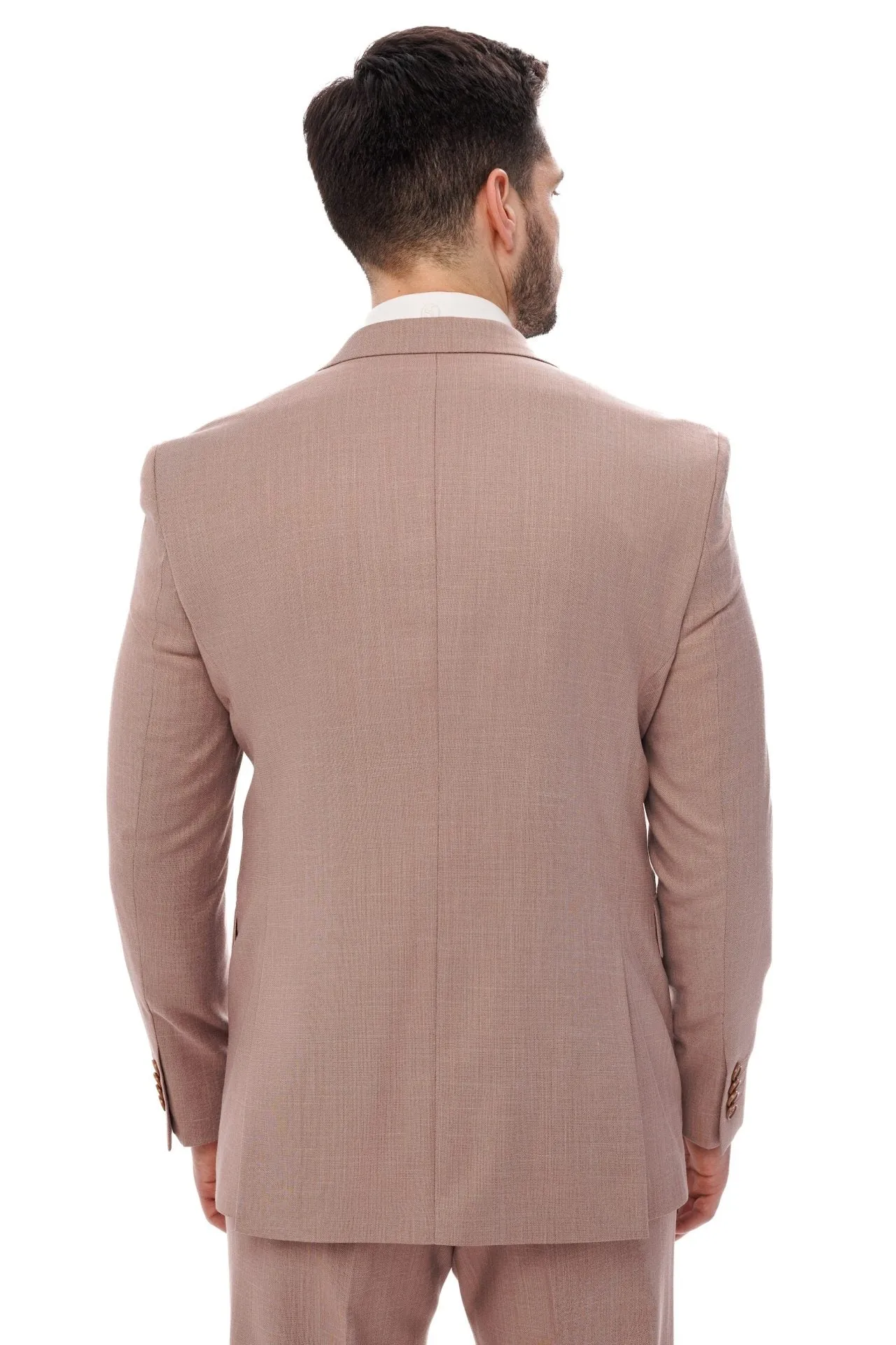 Casual 2 Piece Men's Suit Flat Notched Wedding Lapel (Blazer + Pants) sold by Mens Event Wear product image thumbnail 4