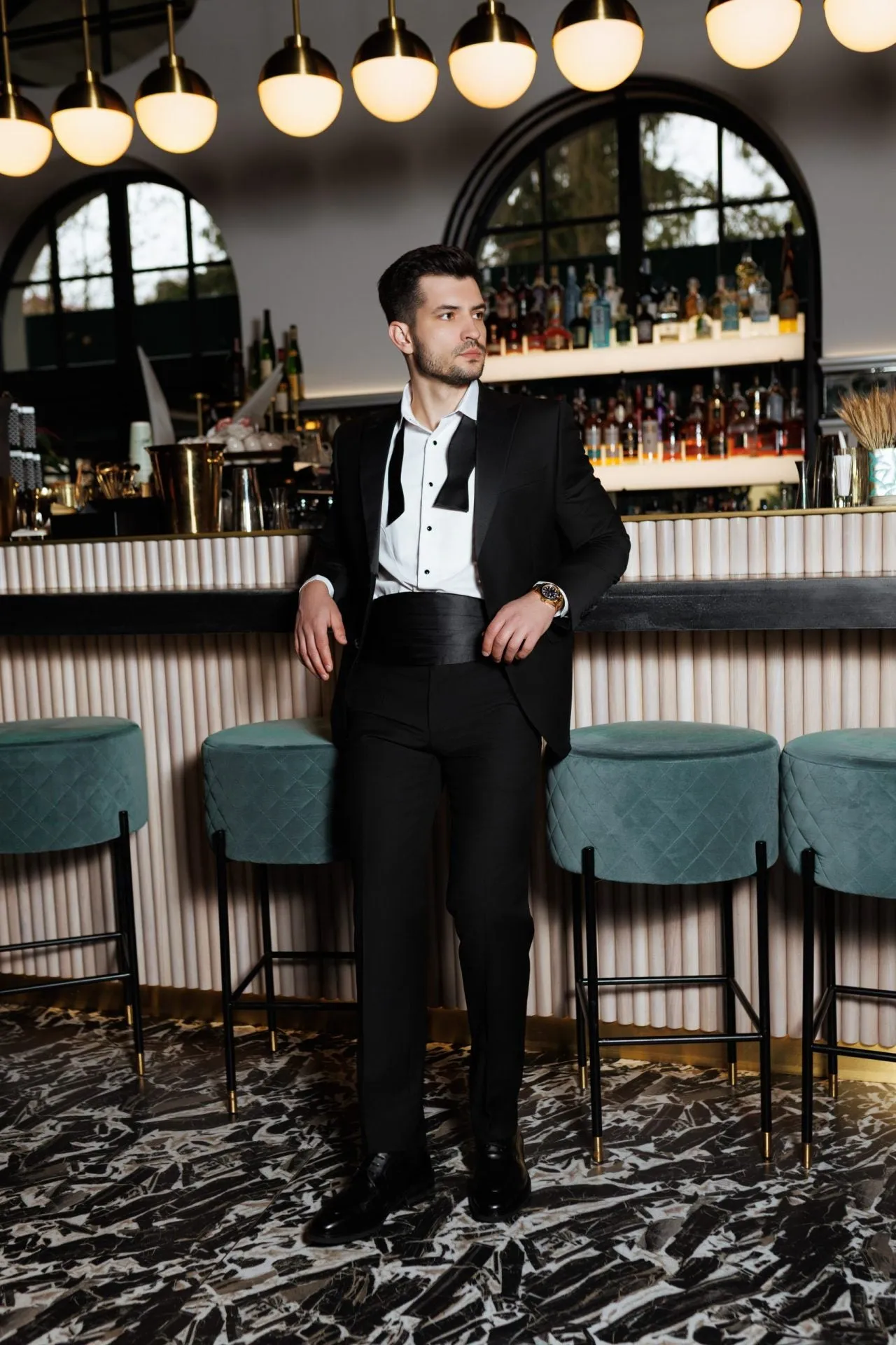 Fashion 2 Piece Men's Suit Flat Peak Wedding Lapel (Blazer + Pants) sold by Mens Event Wear product image thumbnail 2