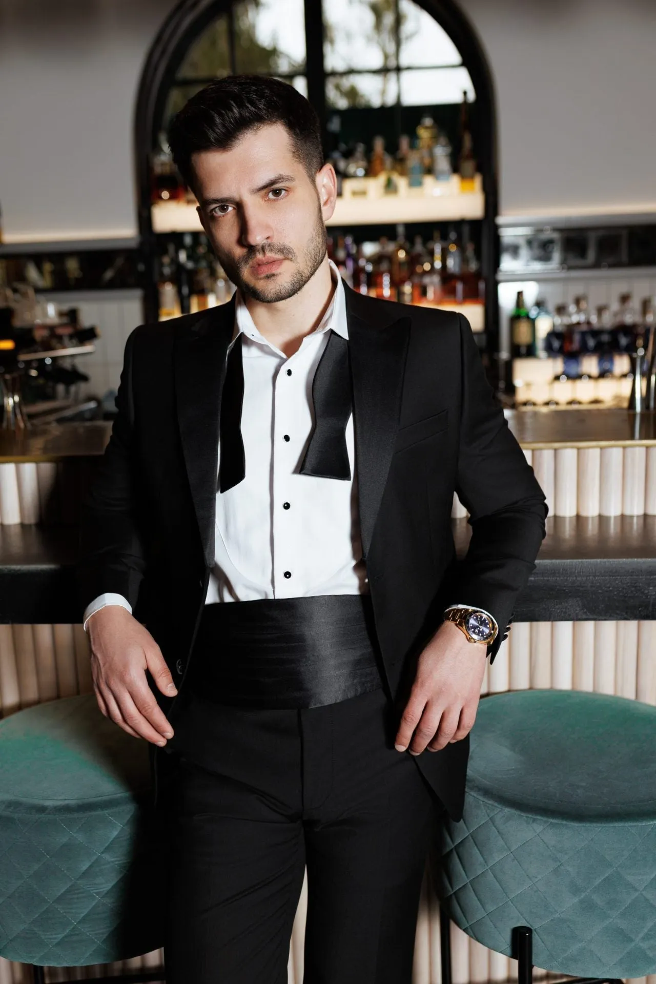 Fashion 2 Piece Men's Suit Flat Peak Wedding Lapel (Blazer + Pants) sold by Mens Event Wear product image thumbnail 3