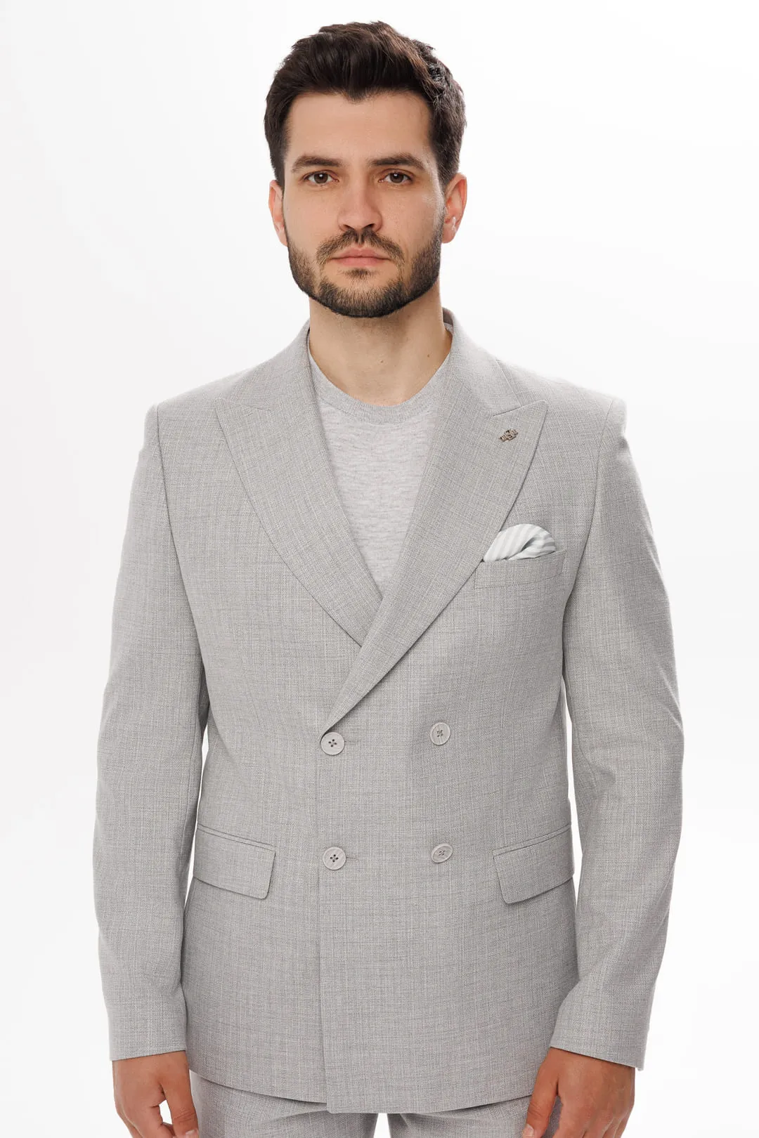 Formal 2 Pieces Mens Suit Flat Peak Lapel Tuxedos For Wedding (Blazer+Pants) sold by Mens Event Wear
