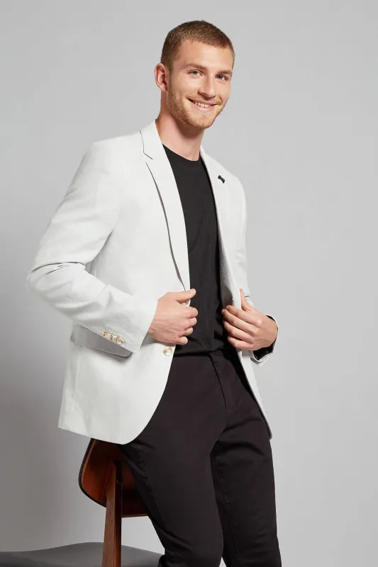 Fashion Men's Slim Fit Notch Lapel Flat Blazer sold by Mens Event Wear