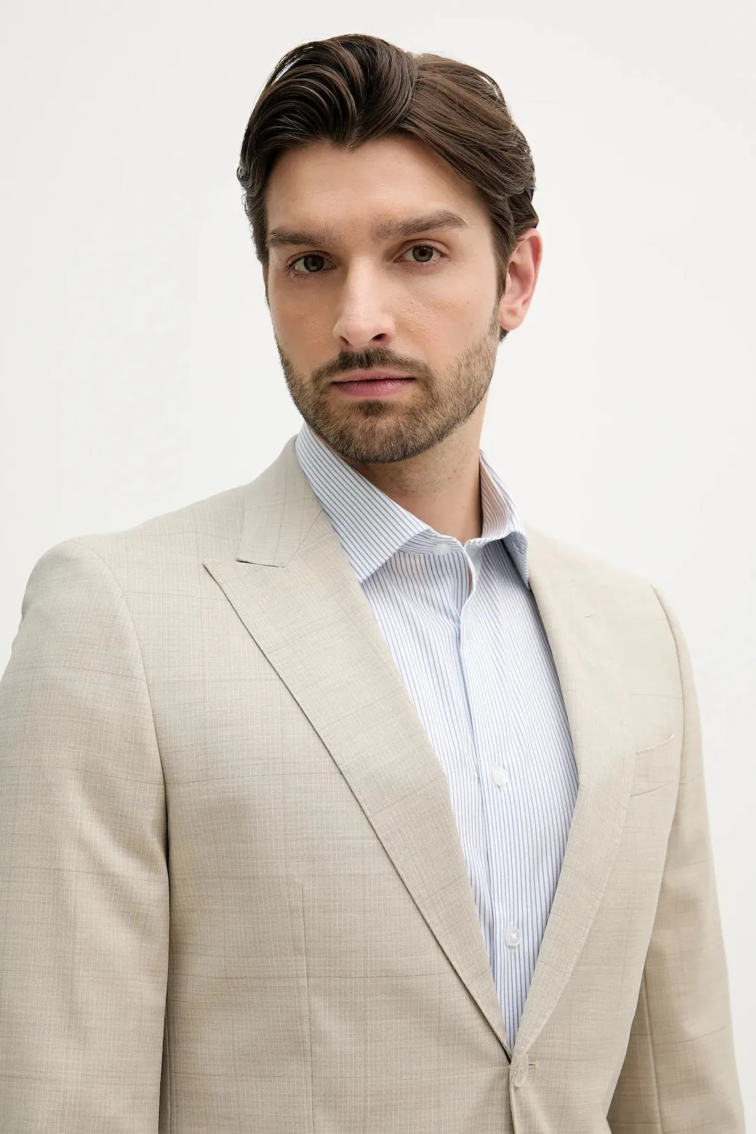 Fashion 2 Piece Men's Suit Flat Peak Wedding Lapel (Blazer + Pants) sold by Mens Event Wear product image thumbnail 5