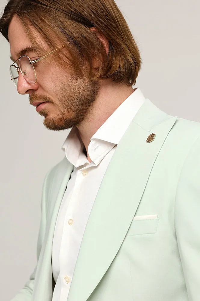 Fashion 2 Piece Men's Suit Flat Peak Wedding Lapel (Blazer + Pants) sold by Mens Event Wear product image thumbnail 4