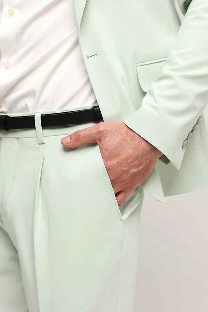 Fashion 2 Piece Men's Suit Flat Peak Wedding Lapel (Blazer + Pants) sold by Mens Event Wear product image thumbnail 5