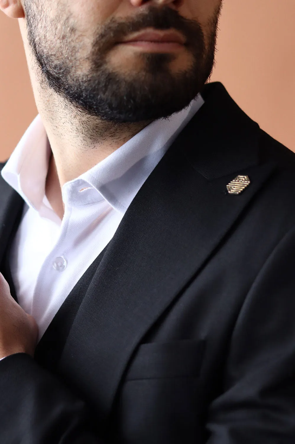 Fashion Men's 3 Pieces Flat Peak Lapel Tuxedos For Party (Blazer+vest+Pants) sold by Mens Event Wear product image thumbnail 3