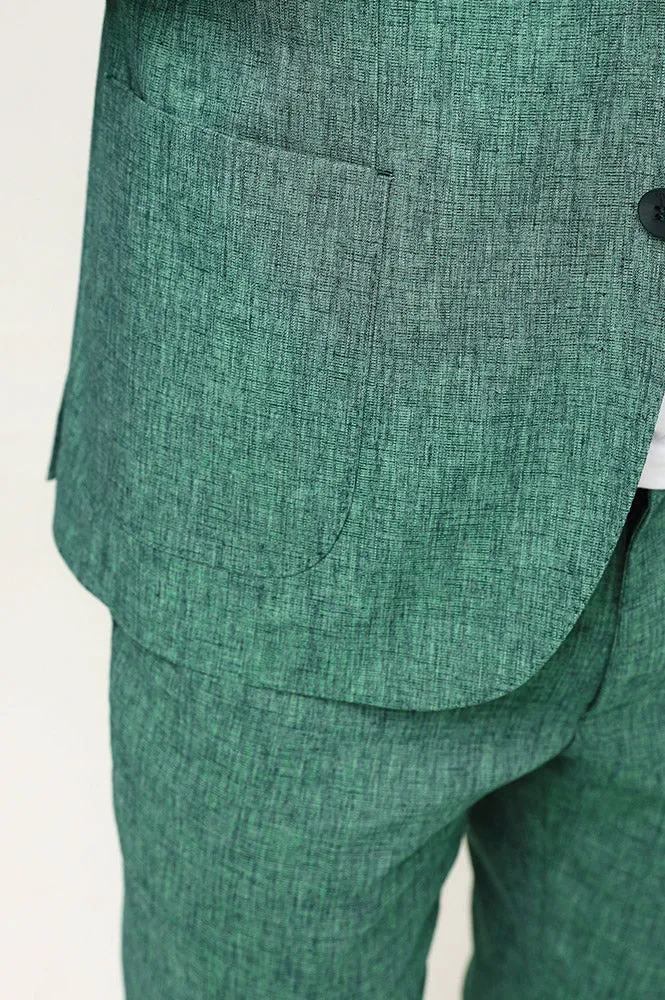 Formal 2 Pieces Mens Suit Flat Notch Lapel Tuxedos For Wedding (Blazer+Pants) sold by Mens Event Wear product image thumbnail 2