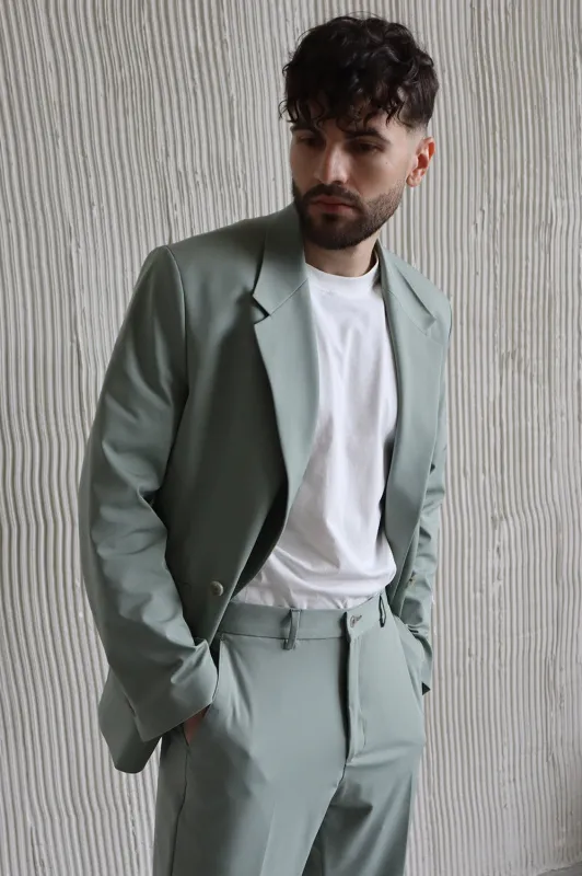 Formal 2 Pieces Mens Suit Flat Notch Lapel Tuxedos For Wedding (Blazer+Pants) sold by Mens Event Wear