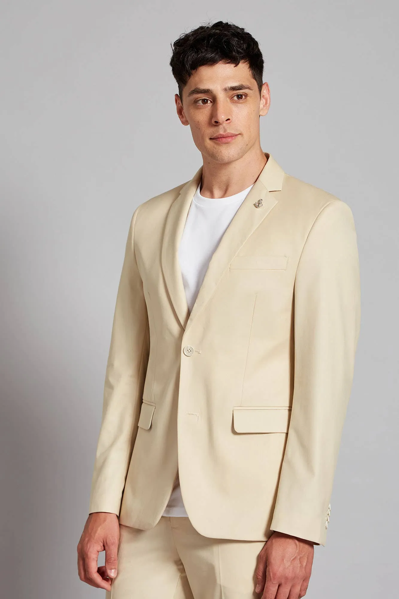 Formal 2 Pieces Mens Suit Flat Notch Lapel Tuxedos For Wedding (Blazer+Pants) sold by Mens Event Wear product image thumbnail 2