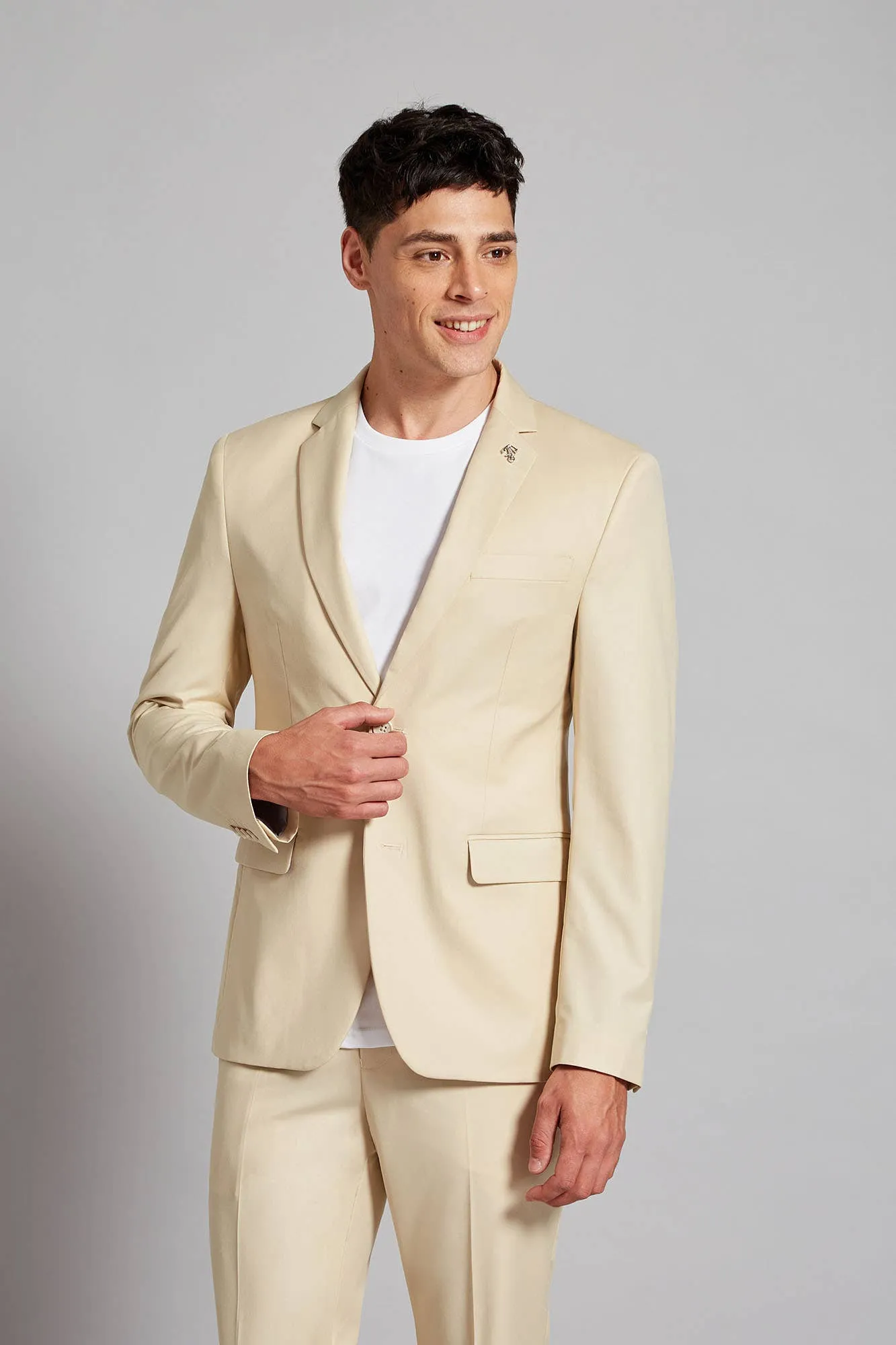 Formal 2 Pieces Mens Suit Flat Notch Lapel Tuxedos For Wedding (Blazer+Pants) sold by Mens Event Wear