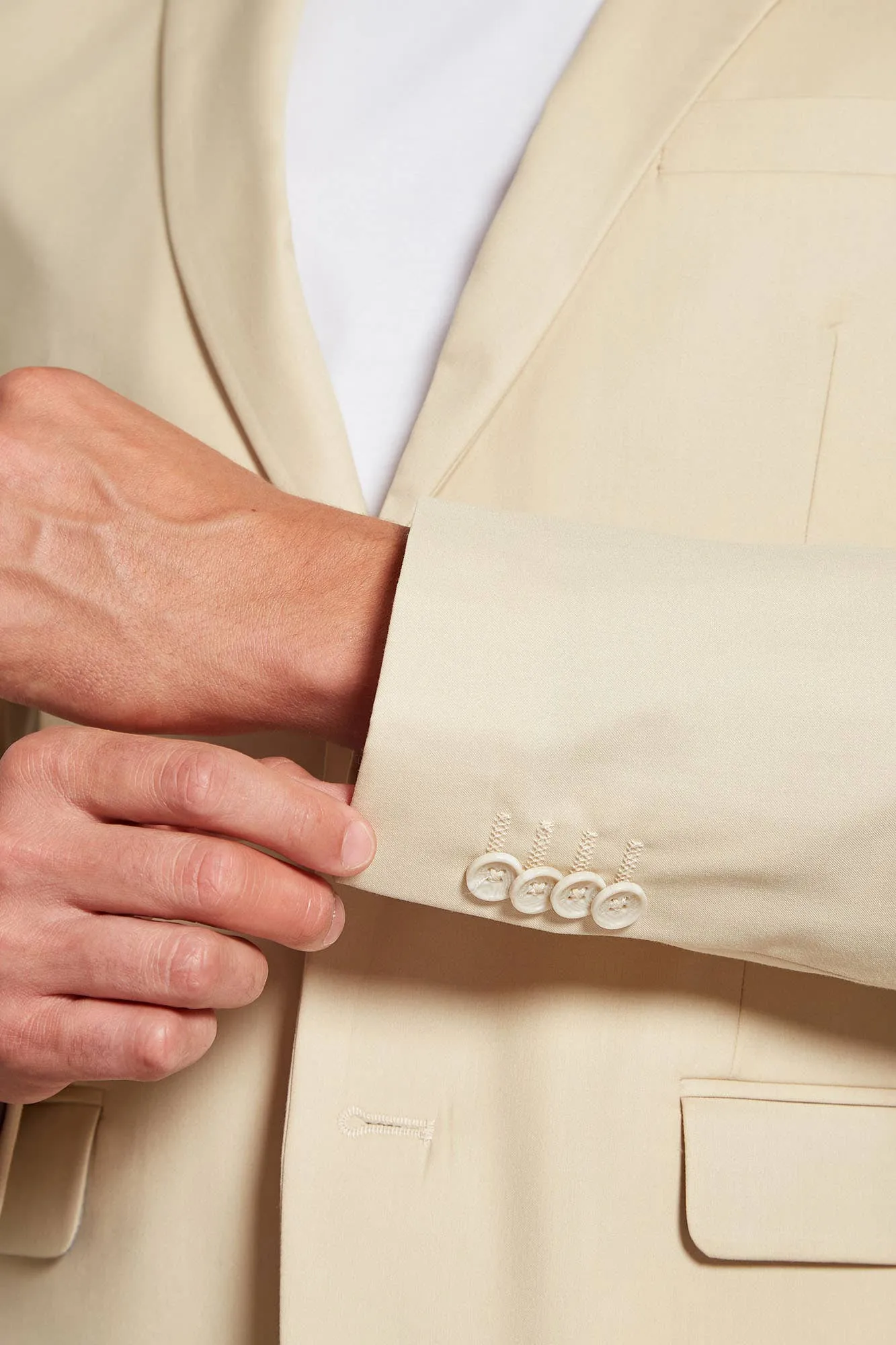 Formal 2 Pieces Mens Suit Flat Notch Lapel Tuxedos For Wedding (Blazer+Pants) sold by Mens Event Wear product image thumbnail 5