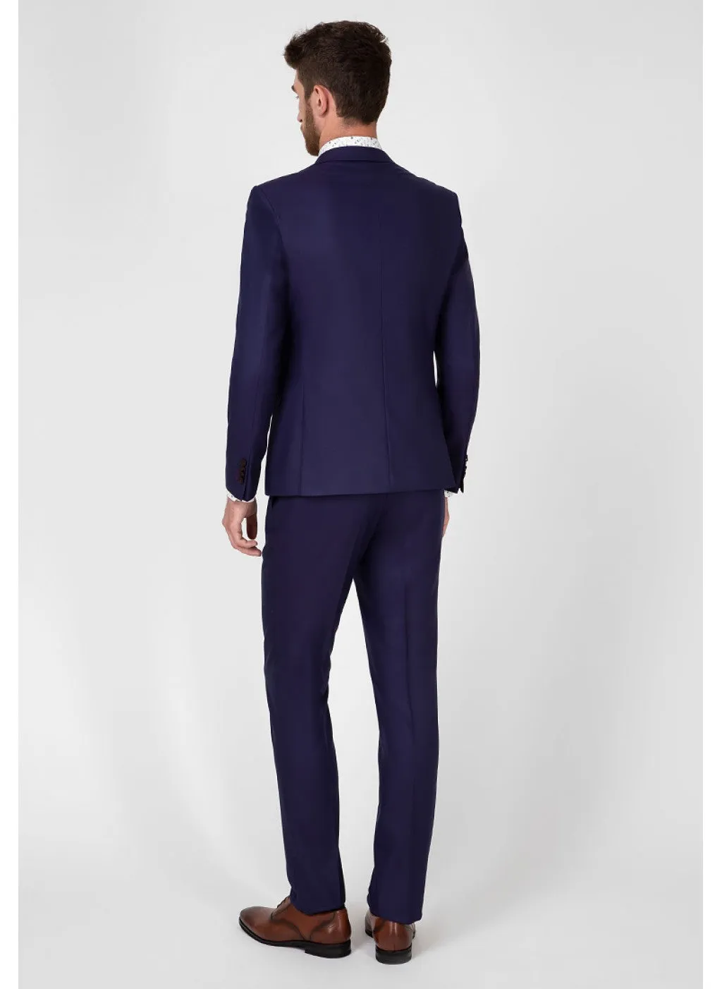 Formal 2 Pieces Mens Suit Flat Notch Lapel Tuxedos For Wedding (Blazer+Pants) sold by Mens Event Wear product image thumbnail 2