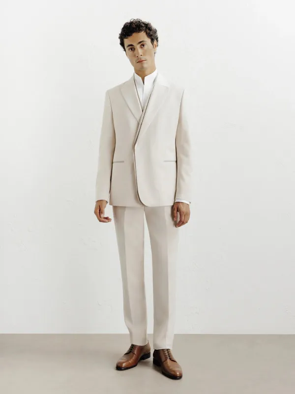Fashion 2 Piece Men's Suit Flat Peak Wedding Lapel (Blazer + Pants) sold by Mens Event Wear