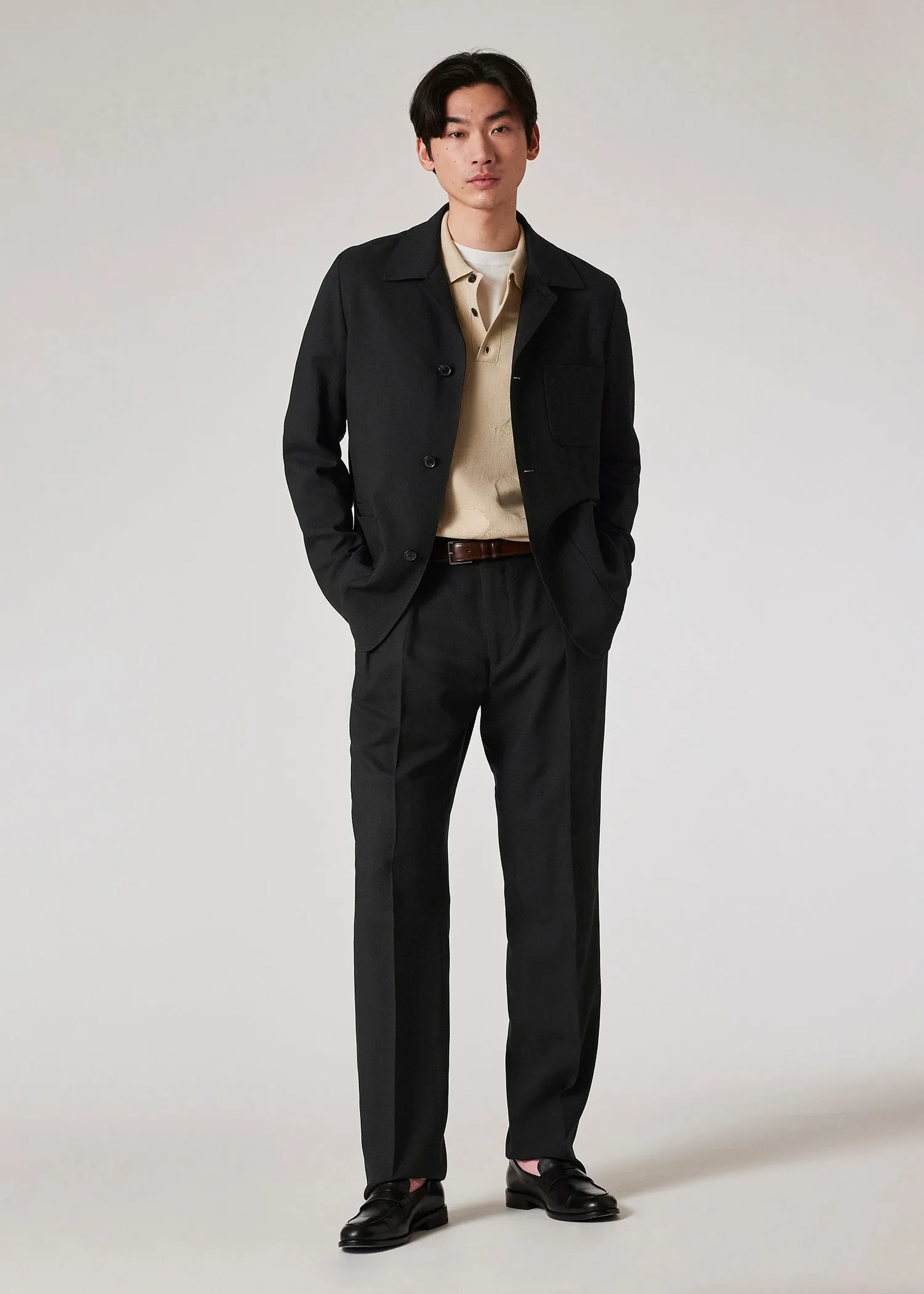 Formal 2 Pieces Mens Suit Flat Notch Lapel Tuxedos For Wedding (Blazer+Pants) sold by Mens Event Wear product image thumbnail 3