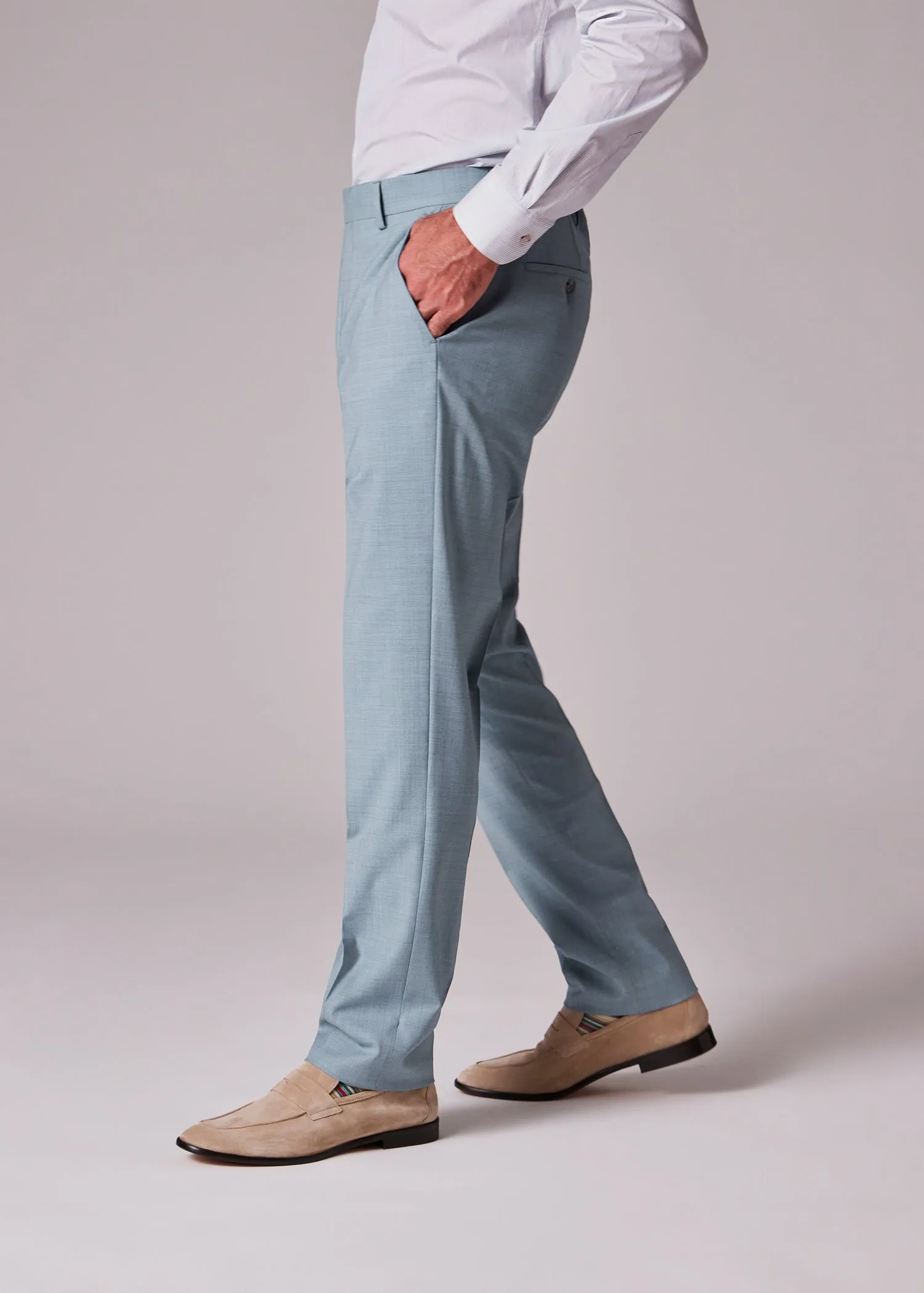 Formal 2 Pieces Mens Suit Flat Notch Lapel Tuxedos For Wedding (Blazer+Pants) sold by Mens Event Wear product image thumbnail 5