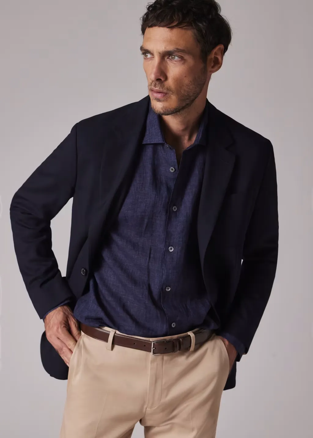 Fashion Men's Slim Fit Notch Lapel Flat Blazer sold by Mens Event Wear product image thumbnail 4